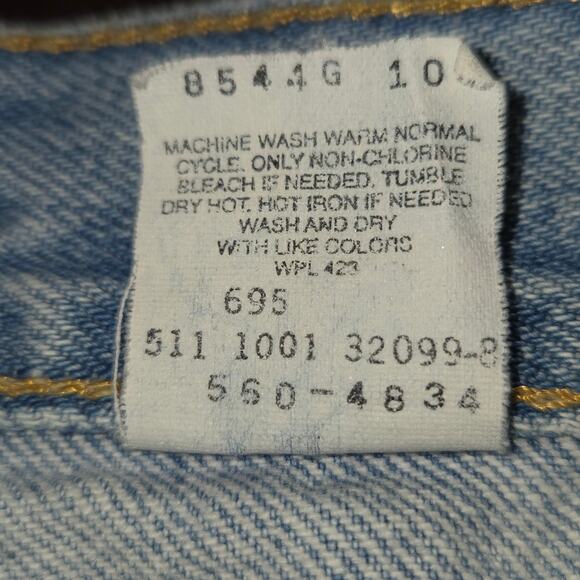 Vtg Levi 560 Jeans Mens 30X30 (29) Made in USA Loose Fit Tapered Leg Denim 90s - Picture 16 of 16